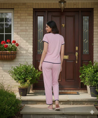 Lavender Night Time Vibes | Women Premium Cotton Nightwear | Miazi