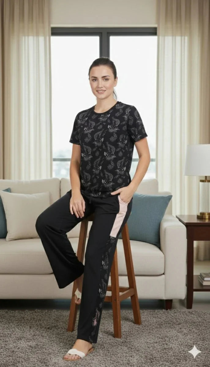 Tropical Nightwear | Women Premium Cotton Nightwear | Miazi MX_TPS8