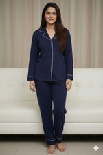 Daily Ease Full Sleve Nighwear | Women Premium Cotton Nightwear | Miazi MX_FS_FOS22
