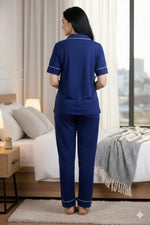 Daily Ease Half Sleve Nighwear | Women Premium Cotton Nightwear | Miazi MX_HS_FOS22