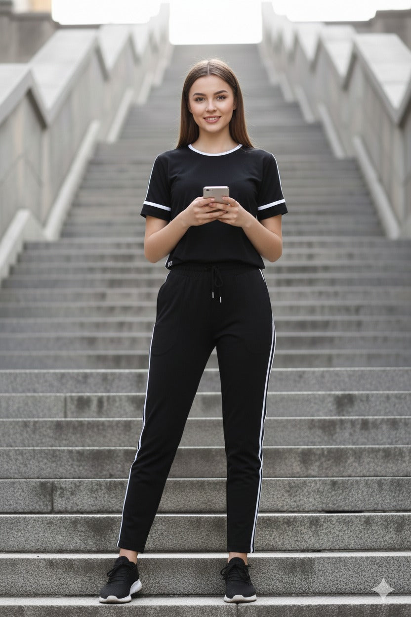 Twin Stripped Nightwear | Women Premium Cotton Nightwear | Miazi