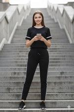 Twin Stripped Nightwear | Women Premium Cotton Nightwear | Miazi MX_CSS21