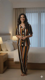 Multicolour Nightwear | Women Premium Cotton Nightwear | Miazi MX_MC25