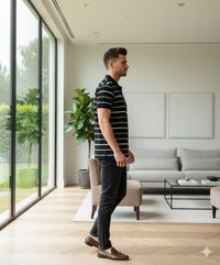 Mens Black Polo | Men Premium Cotton Mens T Shirts | Miazi