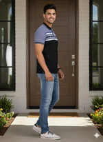 Stripes Polo Tee | Premium Cotton Mens T Shirts | Miazi