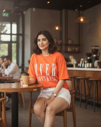 Overthinking Oversize Women T-Shrt | Premium Cotton Women T-Shirts | Miazi