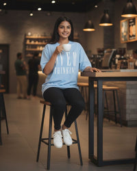 Overthinking Oversize Women T-Shrt | Premium Cotton Women T-Shirts | Miazi