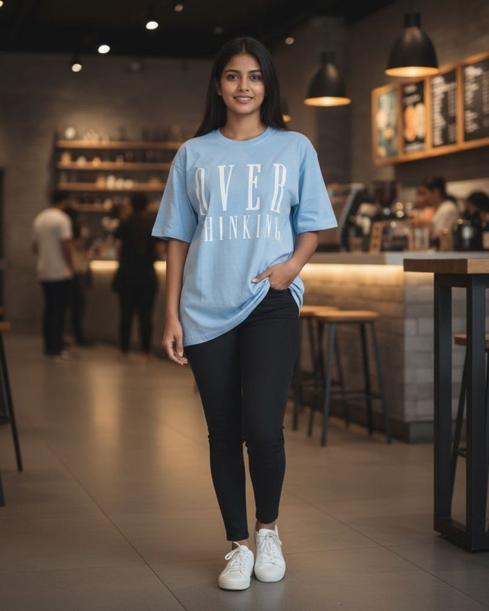 Overthinking Oversize Women T-Shrt | Premium Cotton Women T-Shirts | Miazi