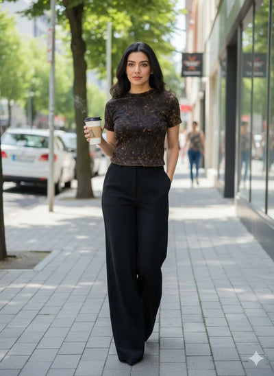 Washed Rib Top | Cotton Stretch Rib Top for Women | Miazi