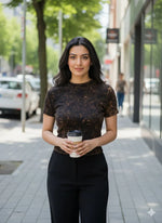 Washed Rib Top | Cotton Stretch Rib Top for Women | Miazi