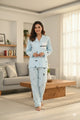 Purrfect Dreams Nightwear (Full Sleeve) | Women Premium Cotton Nightwear | Miazi
