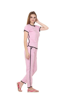 Lavender Color Nightwear With Black finishing  MX_CSS11