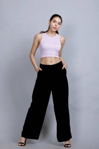 CROPPED SPORTS RIB TOP LIGHT VIOLET PLR2