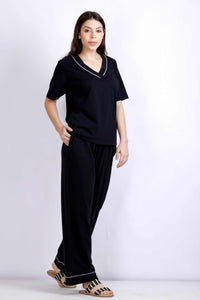 COMFY NIGHTWEAR BLACK, (PLUS SIZE COLLECTION) MXV1