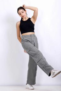 CROPPED SPORTS RIB TOP BLACK BKR2