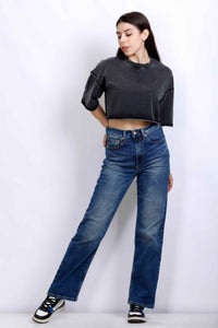 WASHED CROP T-SHIRT BLACK