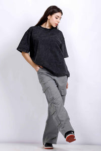 OVERSIZE WASHED T-SHIRT BLACK