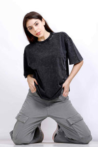 OVERSIZE WASHED T-SHIRT BLACK