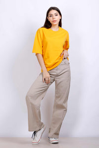 OVERSIZE BASIC T-SHIRT YELLOW