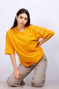 OVERSIZE BASIC T-SHIRT YELLOW