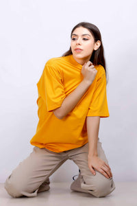 OVERSIZE BASIC T-SHIRT YELLOW