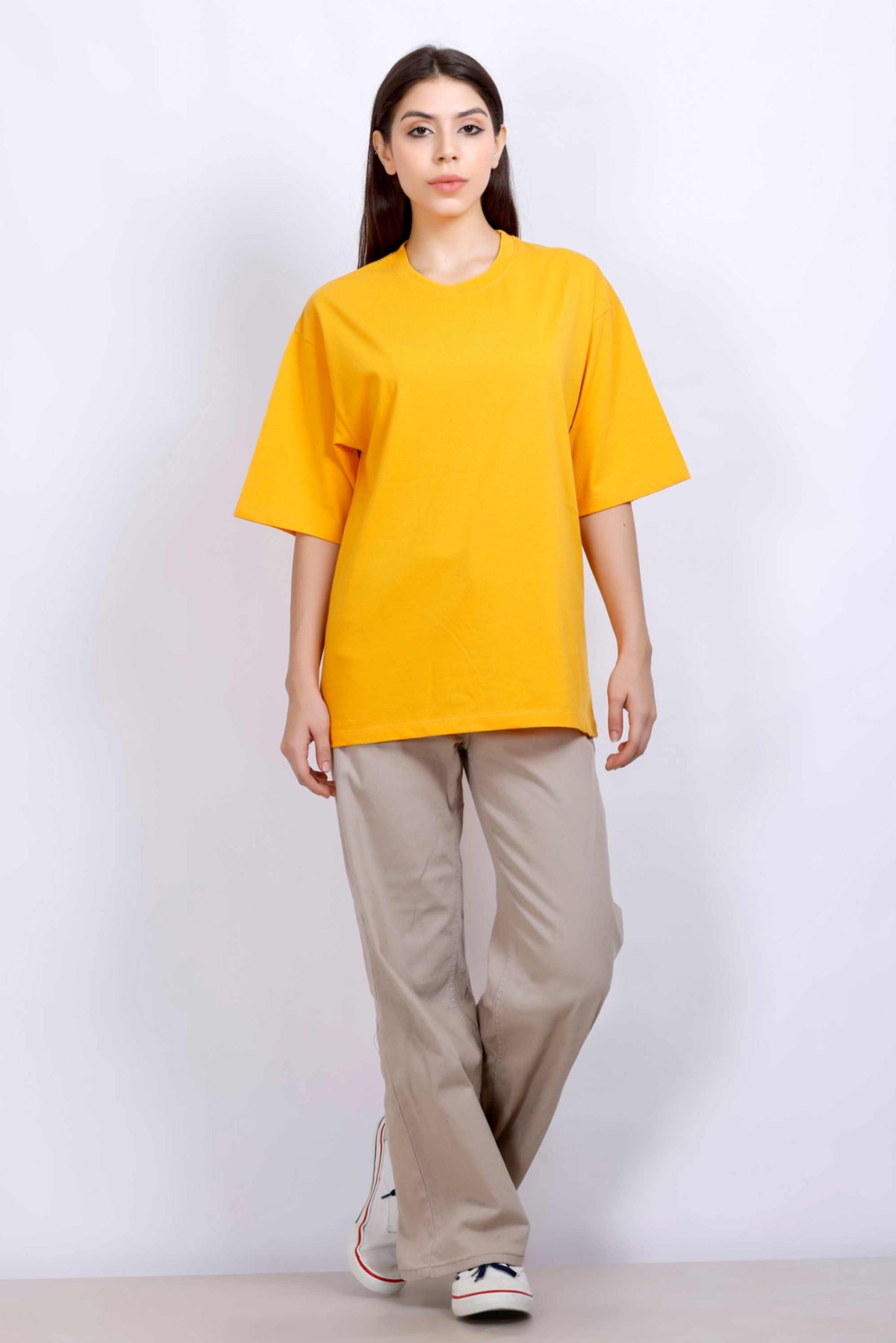 OVERSIZE BASIC T-SHIRT YELLOW