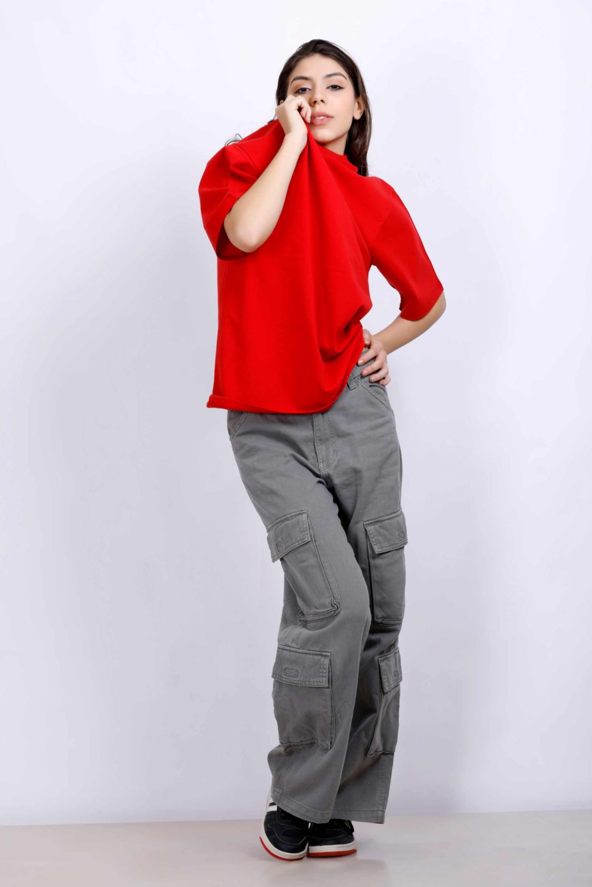 OVERSIZE BASIC T-SHIRT RED