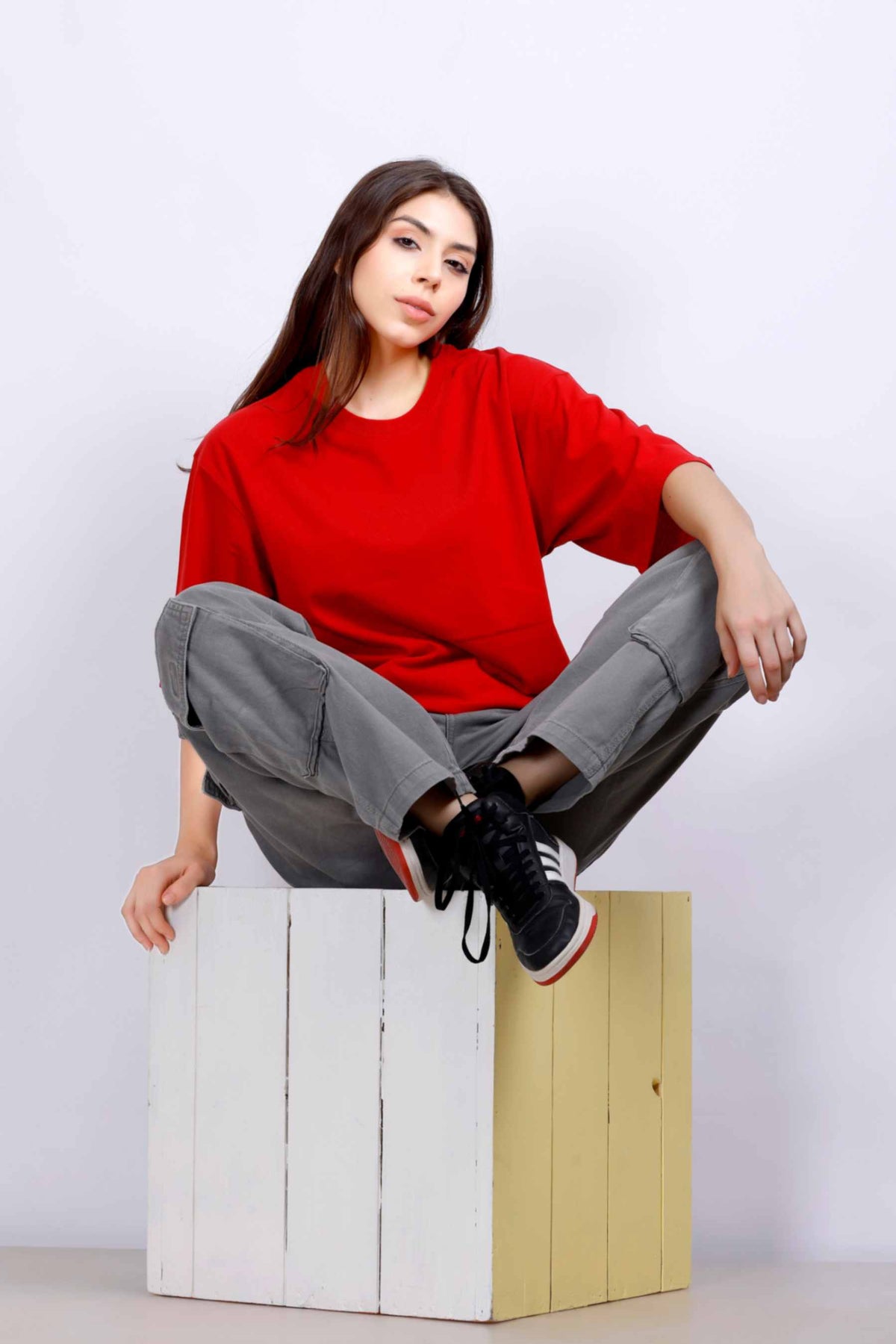 OVERSIZE BASIC T-SHIRT RED