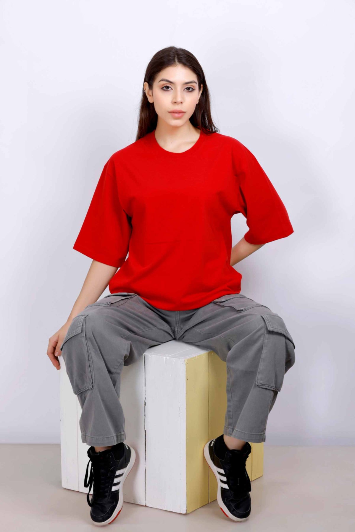 OVERSIZE BASIC T-SHIRT RED