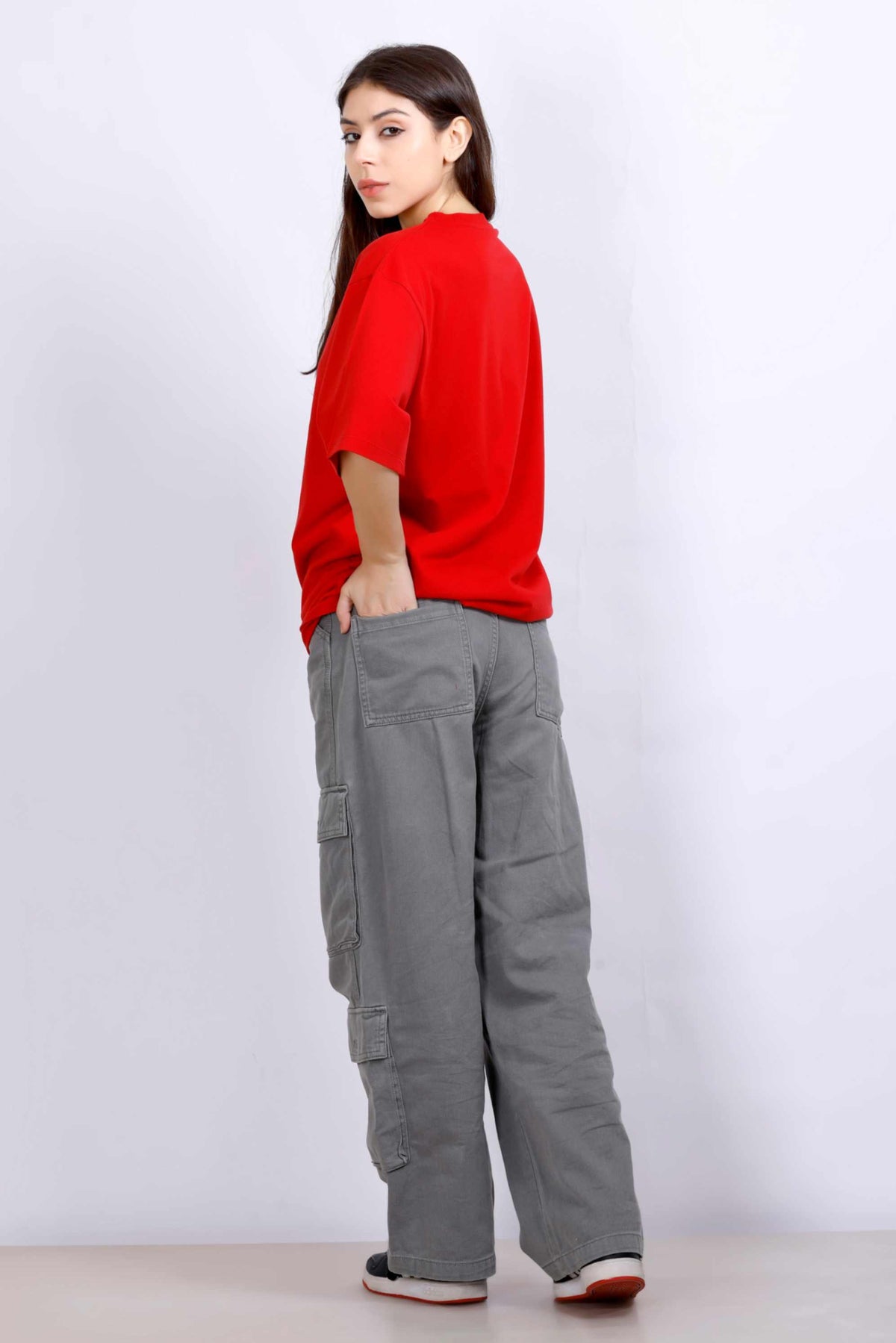 OVERSIZE BASIC T-SHIRT RED