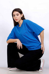 OVERSIZE BASIC T-SHIRT BLUE