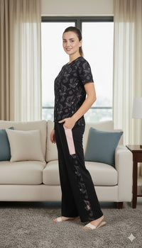 Tropical Black Nightwear