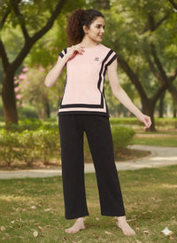 Peach Side Slit Nightwear  MX_CBS16