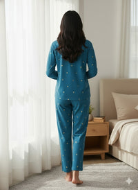 Denim Blue Crown Nightwear