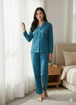 Crown Nightwear (Full Sleeve) | Women Premium Cotton Nightwear | Miazi MX_FS_FOS31