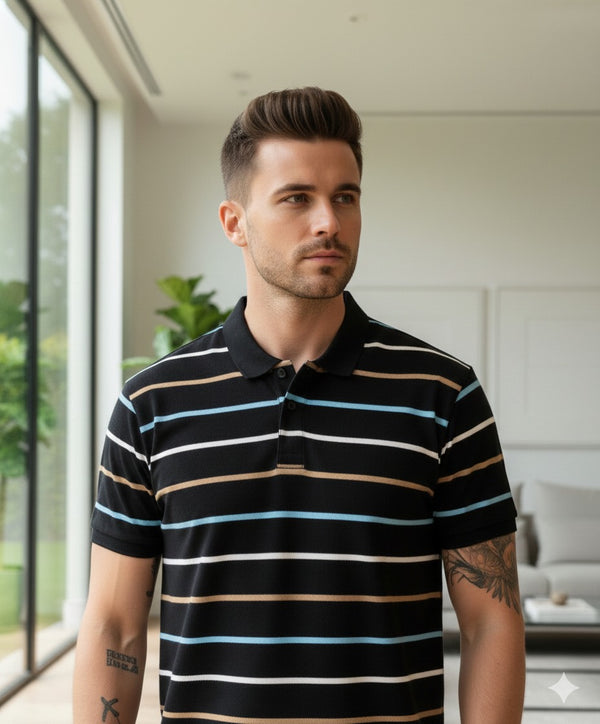 Men's Black Polo