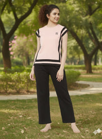 Peach Side Slit Nightwear  MX_CBS16