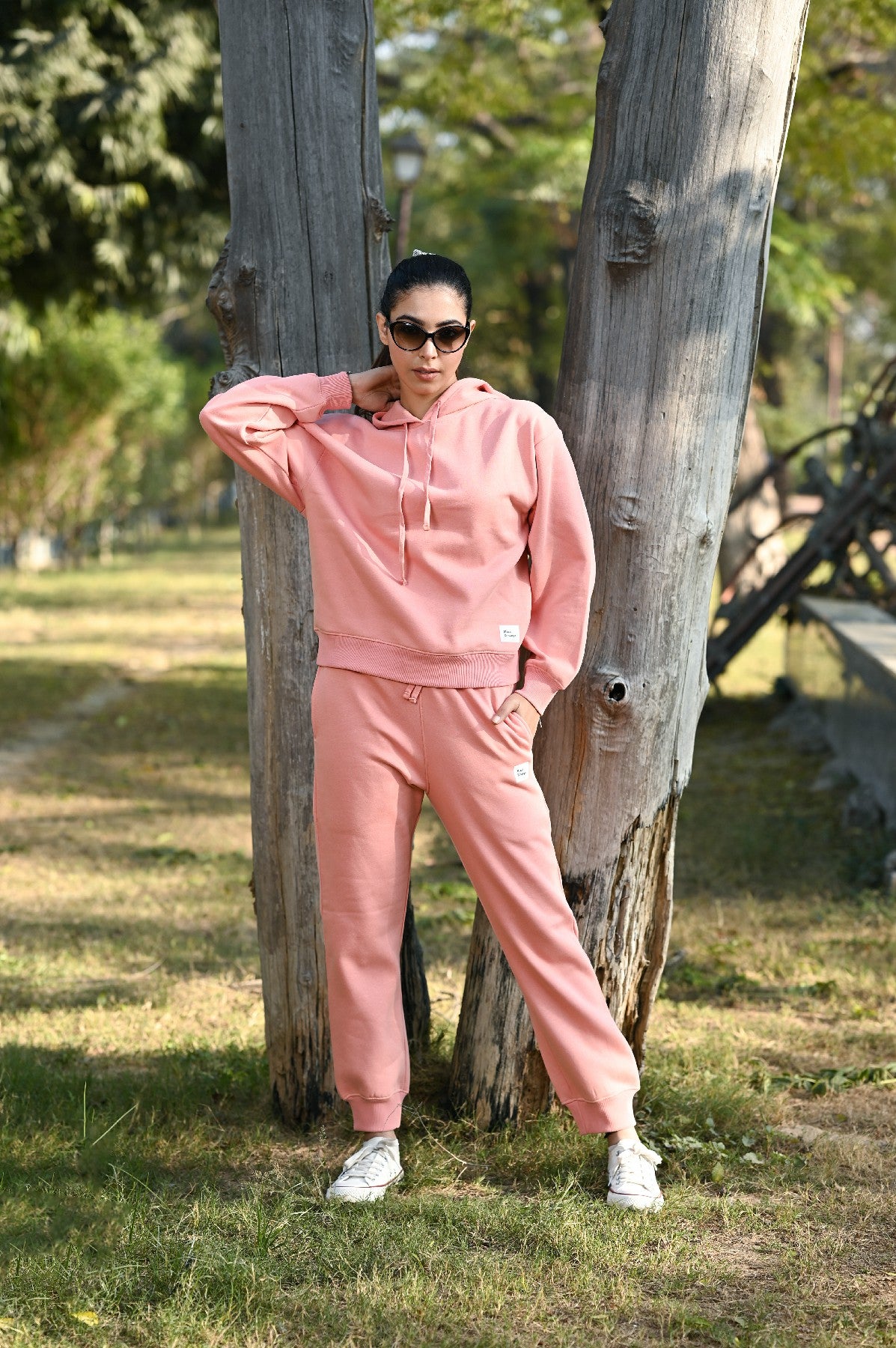 Women Peach Tracksuit  100% Cotton Fleece W3